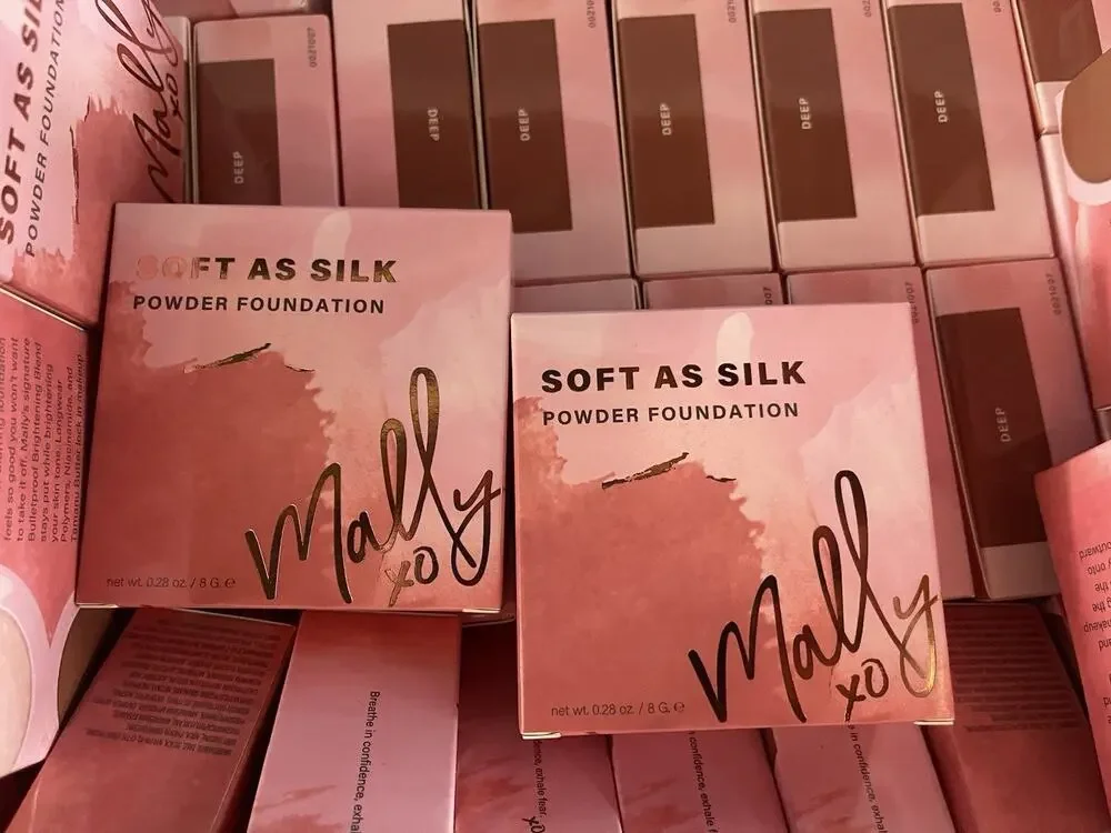 2pk Mally Soft As Silk Powder Foundation Deep 0.28 Oz Beauty Make Up New